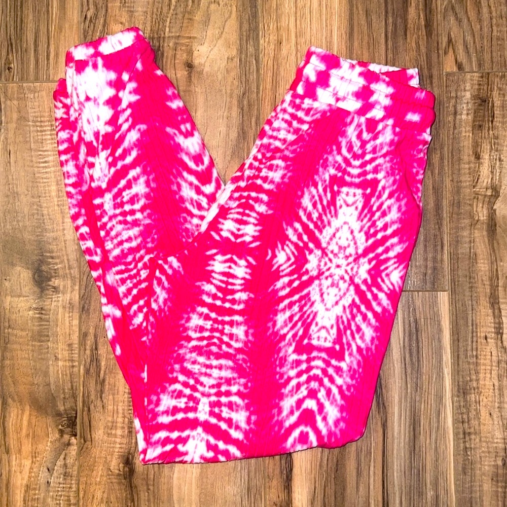 Pink Tye Dye Joggers- LIKE NEW
